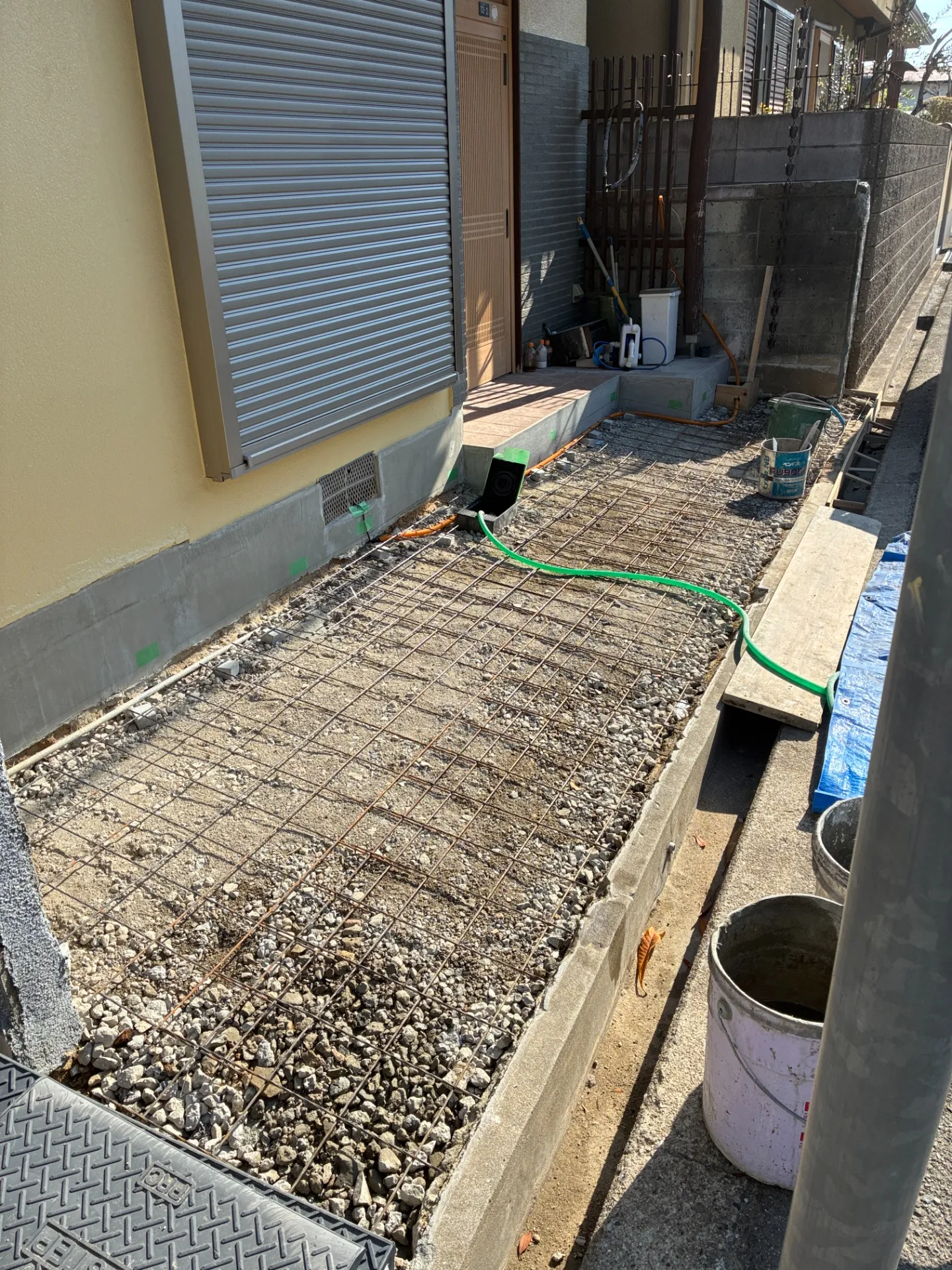 【H様邸　外構　土間施工】