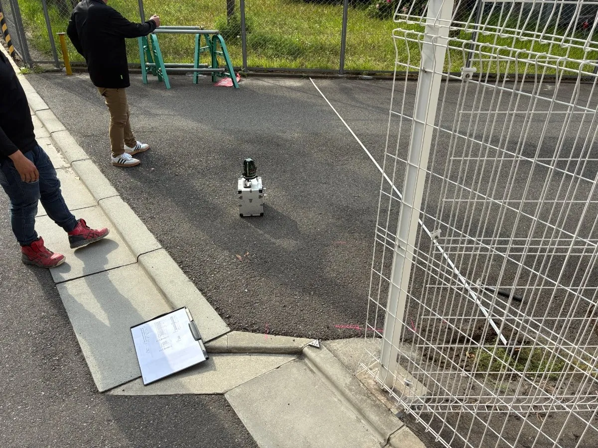 【ゲート　新設工事　現場打ち合わせ】