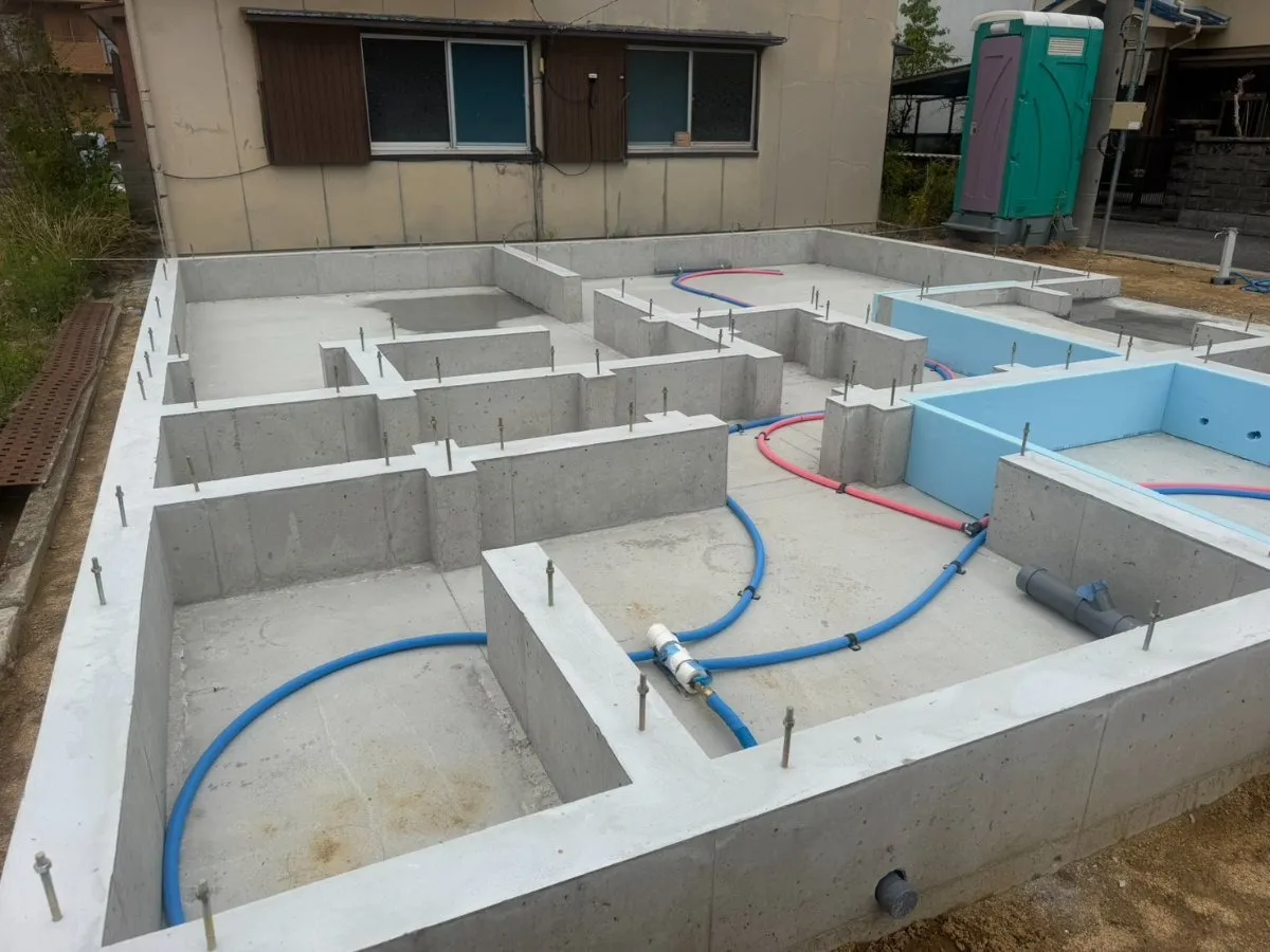 【K様邸　基礎完了】